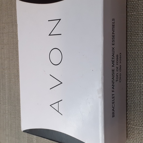 Avon Essential Metals Embellished Bangle Bracelet Rose Gold Tone 2014 - Picture 6 of 9